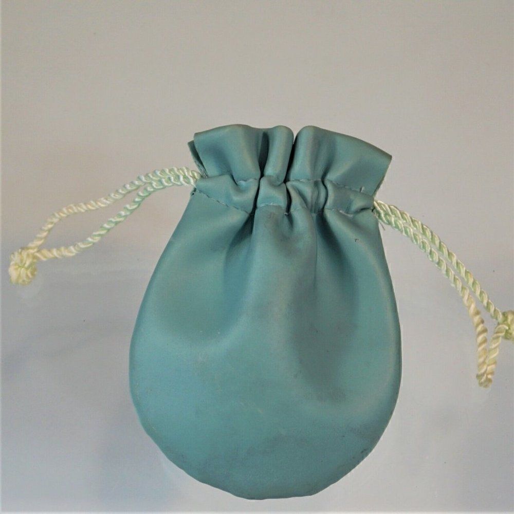 Ross Simons Drawstring Jewelry Pouch Blue Vinyl - Picture 2 of 5